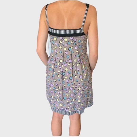 BCBGMAXAZRIA stripe and polka dot print dress - Picture 2 of 7